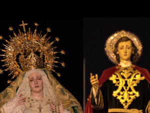 Solemne función de la Cofradía de Dolores en honor de la Virgen de la Esperanza y San Juan