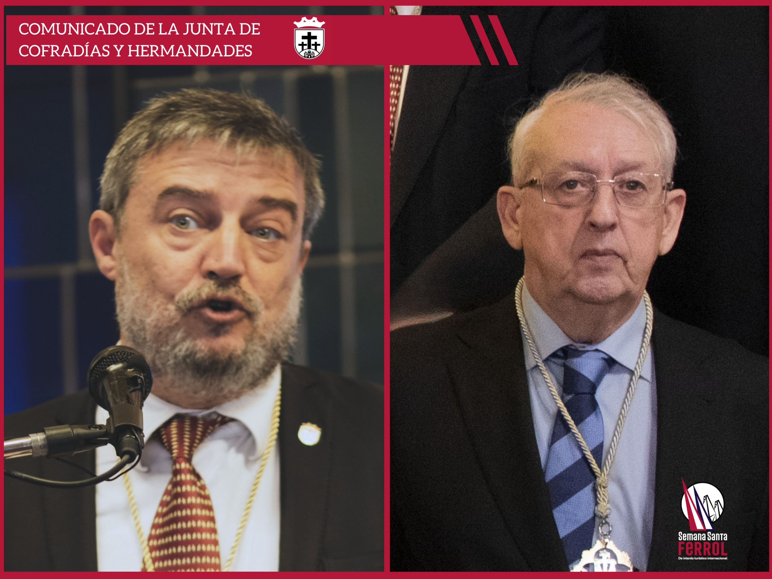 Medalla de Ouro da Xunta de Confrarías para César Carreño e José Manuel Evia