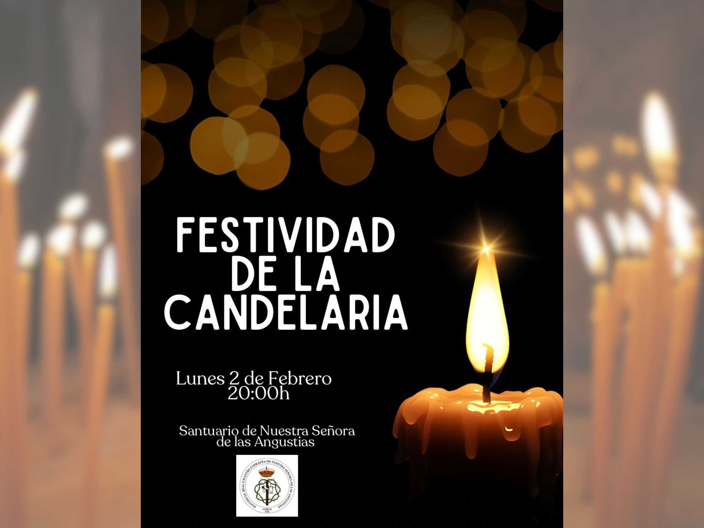 O santuario das Angustias acollerá a celebración da Candeloria o vindeiro día 2