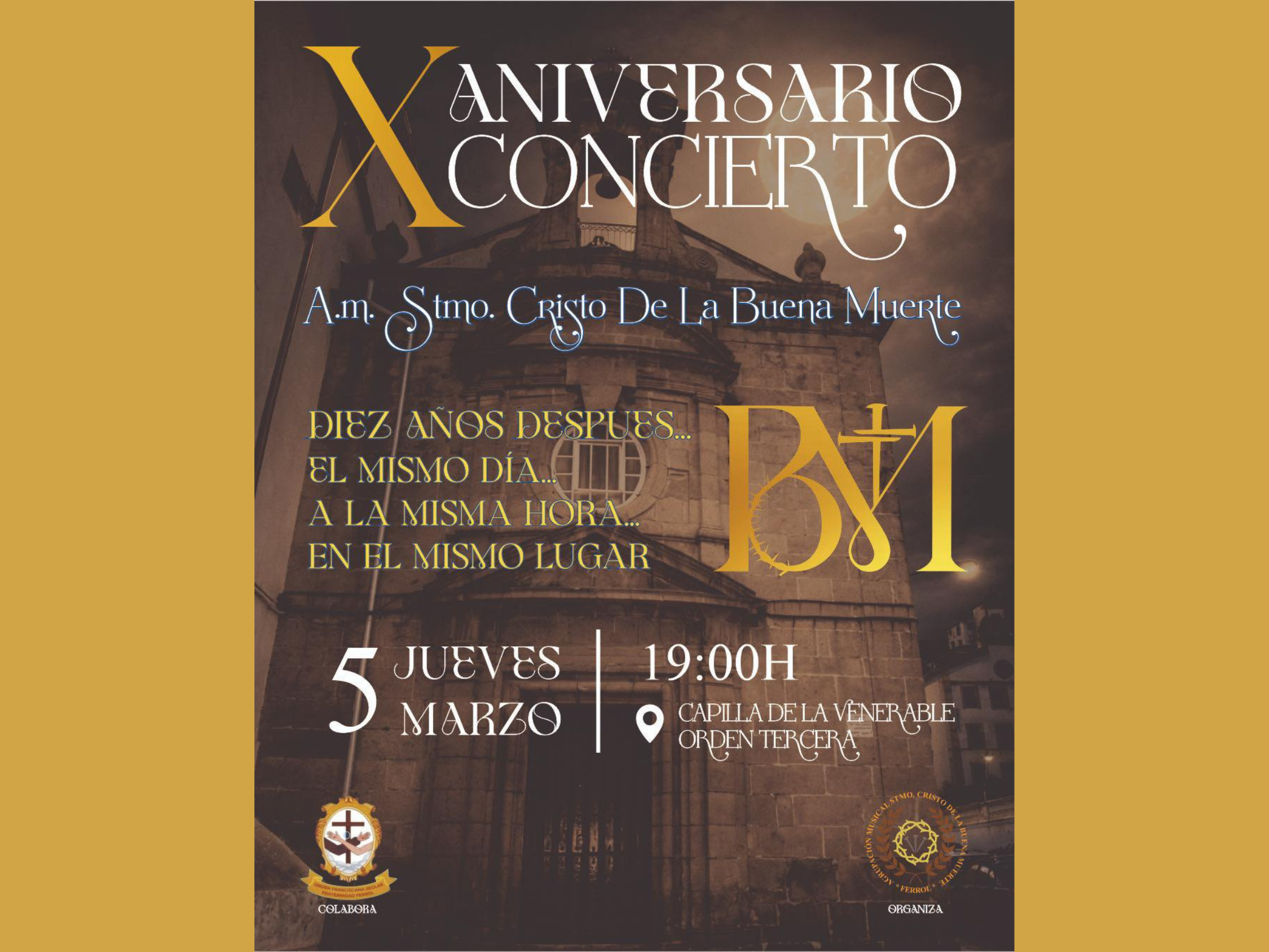 Concierto por el décimo aniversario de la A.M. Cristo de la Buena Muerte