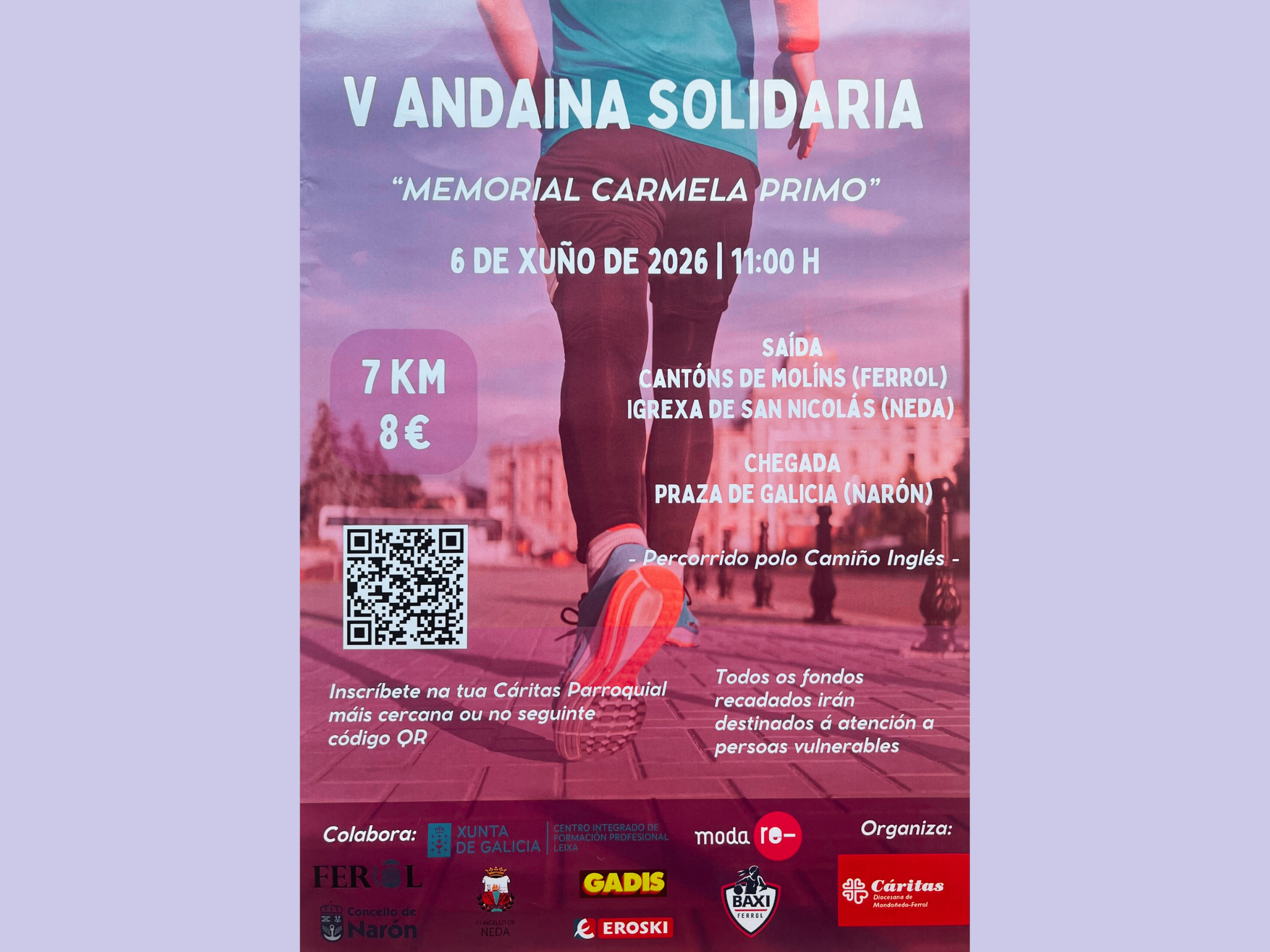 V Andaina Solidaria «Memorial Carmela Primo» de Cáritas Diocesana